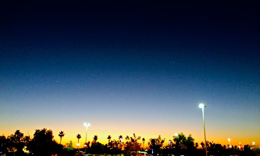 Oxnard, CA -- Sundown view from The Collection.