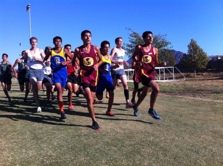 Esteban and Jesus leading the pack at the Pacific View League Meet 2 in Camarillo, CA.